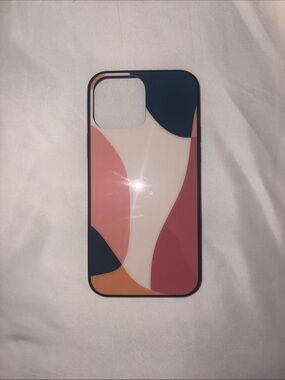 iPhone 13 ProMax Stylish Abstract Pink & Navy Phone Case